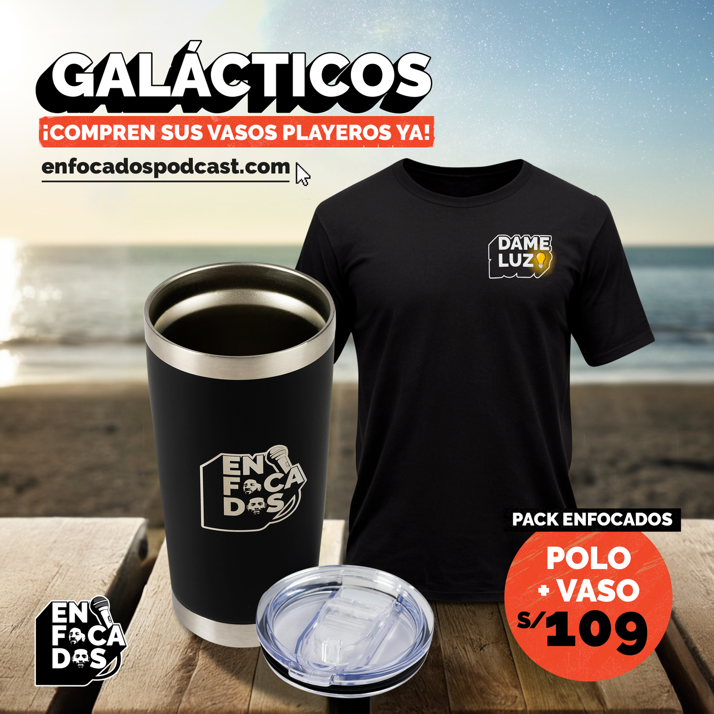 PACK: VASO Y POLO DAME LUZ